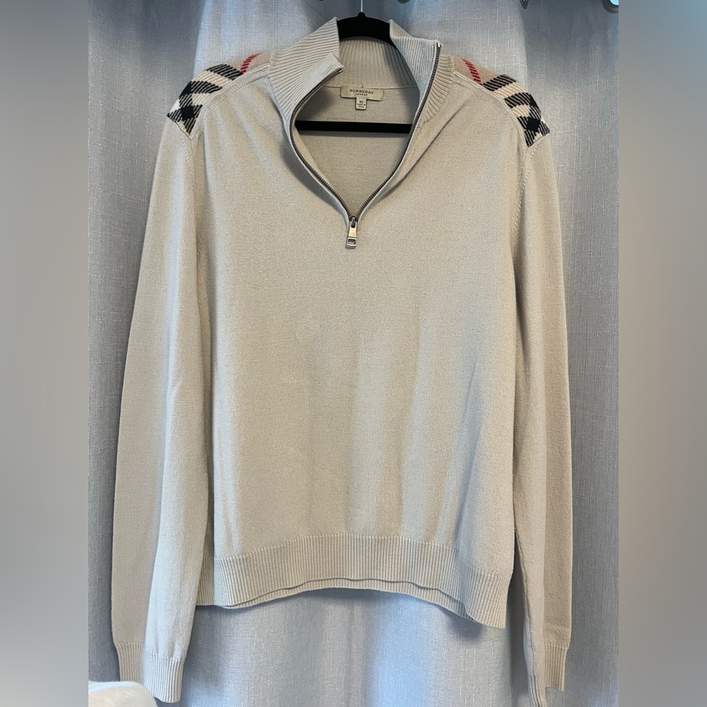 Burberry Sweater - Merino Wool Shoulder Check